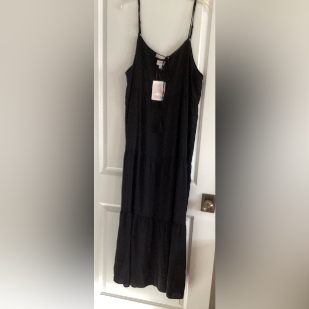 Lularoe Elegant Black Women's Sleeveless Ankle Dress -xl